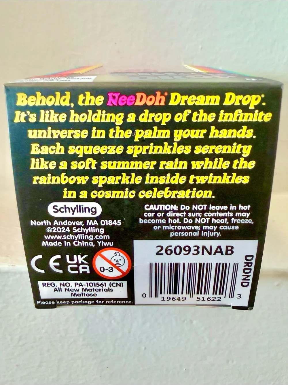 NEW! 100% AUTHENTIC Schylling NeeDoh NEE DOH Dream Drop - Pink Sparkle!